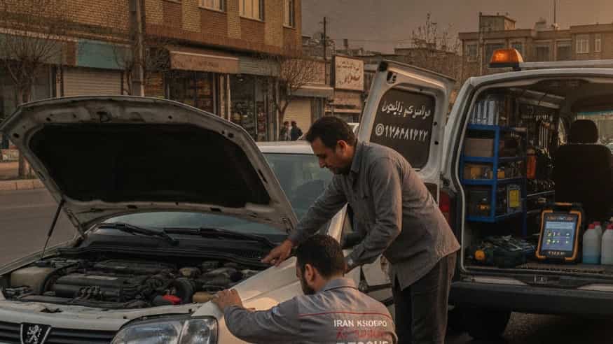 تعمیرات فوری در محل با مکانیک سیار امداد خودرو صادقی در نیشابور